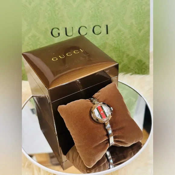 💎 GUCCI WATCH SHERRYLINE WATER RESISTANT w/Box Size 7” - Picture 4 of 12